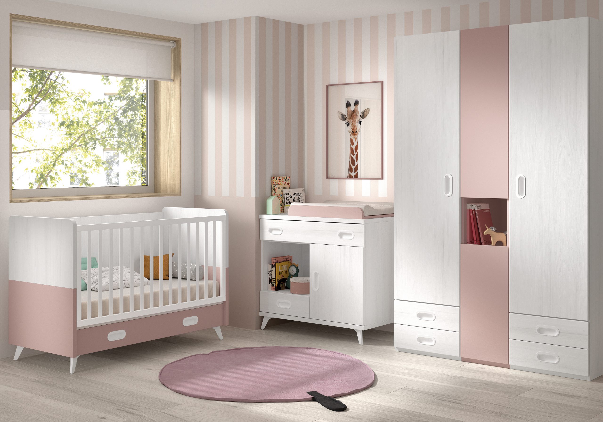 Dormitorio bebé con cuna Luxor – Muebles ROS - Muebles bebé